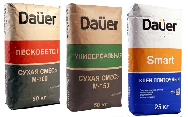 Строительные смеси Daüer незаменимы при строительстве и ремонте Виды продукции компании Daüer