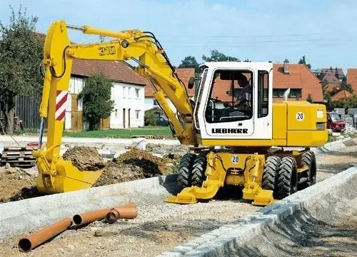 Колесный экскаватор