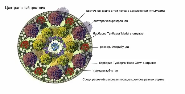 Центральный цветник Для цветников почву подбирают, отталкиваясь от требований каждого растения.