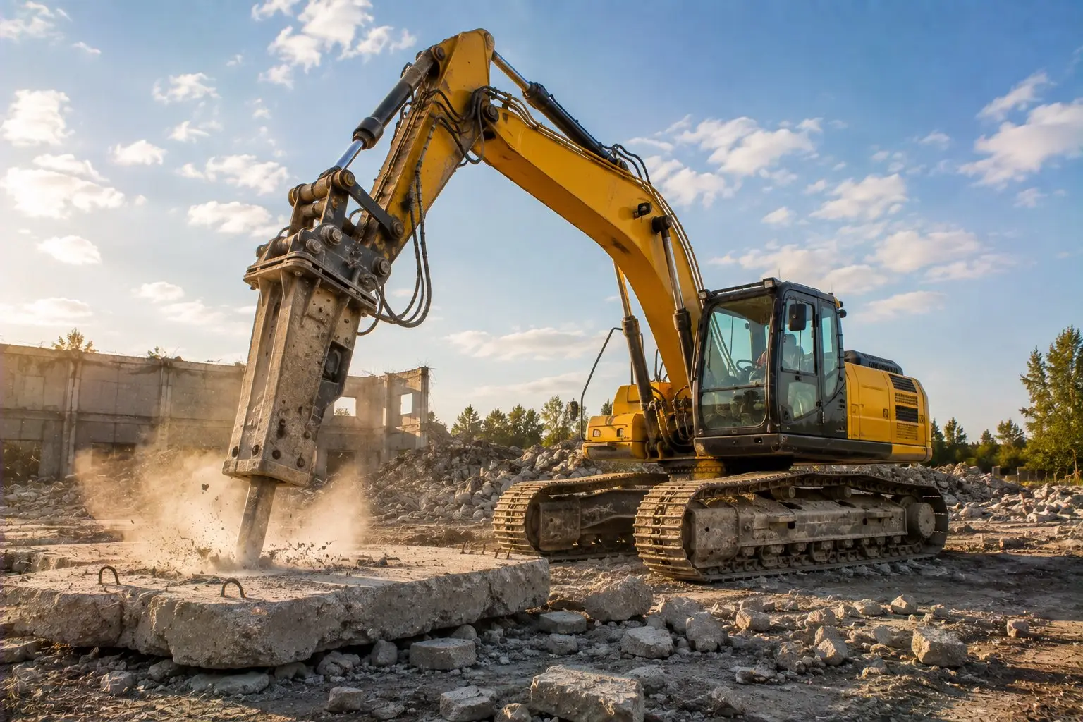 Экскаватор с гидромолотом, ножницами или ковшом DOOSAN 225/260/300