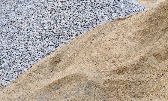 Смеси песка, щебня, гравия, грунта